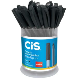 Caneta Esferografica Cis Neotip Preta 0.7MM - Imagem 1