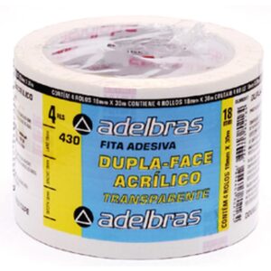 Fita Dupla Face Polipropileno 18MMX30MTS. - Imagem 1
