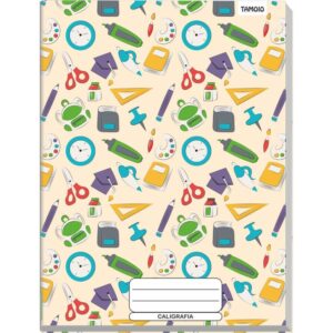 Caderno Caligrafia Capa Dura Decorado 48F Univ Broch.vertic - Imagem 2