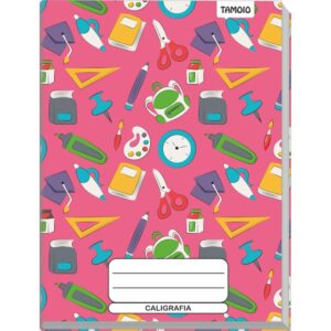 Caderno Caligrafia Capa Dura Decorado 48F Univ Broch.vertic - Imagem 3