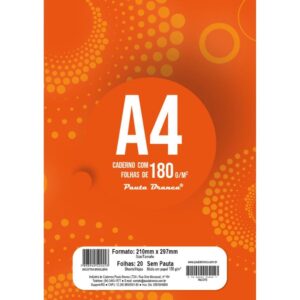 Bloco Tecnico sem Margem Desenho a-4 180G. 20FLS. - Imagem 1