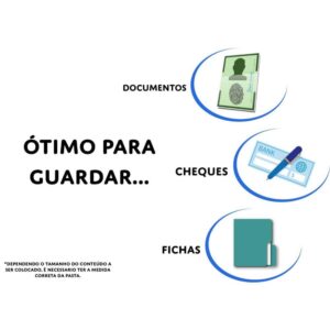 Pasta Sanfonada Plastica Porta Cheque 12 Divisoes Crist - Imagem 3