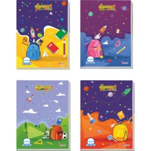 Caderno Caligrafia Capa Dura Numero 1 Pauta Verde 40F 70G. - Imagem 1