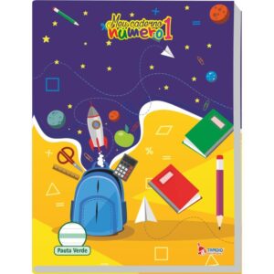 Caderno Caligrafia Capa Dura Numero 1 Pauta Verde 40F 70G. - Imagem 5