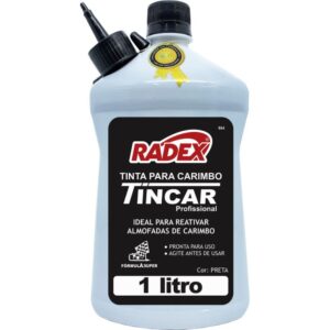 Tinta para Carimbo 1 Litro Preto - Imagem 1