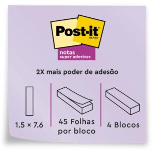 Bloco Marcador Pagina Adesivo Flags 4 Cores Papel 180F. - Imagem 5