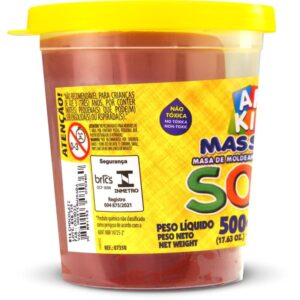 Massa para Modelar Soft 500G.CHOCOLATE Bs Amido - Imagem 2