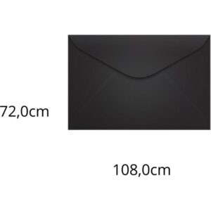 Envelope Colorido Visita 72X108 Preto Los Angeles 80G - Imagem 1