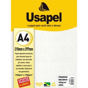 Papel A4 Persico Usapel Branco 180G. - Imagem 1
