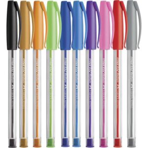 Caneta Esferografica Trilux Colors 1.0MM 10 Cores - Imagem 2
