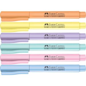 Caneta Marca Texto Grifpen 6CORES Pastel - Imagem 2