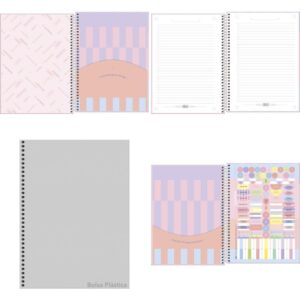 Caderno 10X1 Capa Dura Happy 160FLS. - Imagem 2