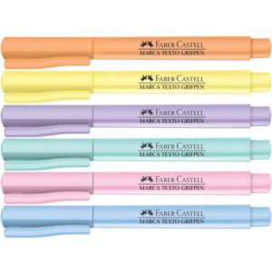 Caneta Marca Texto Grifpen Tons Pastel 6 Cores - Imagem 1