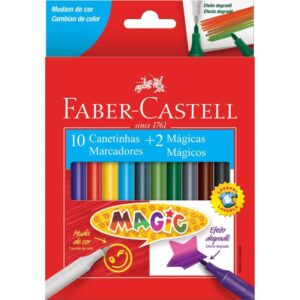 Caneta Hidrografica Magic 10 CORES+2 - Imagem 1