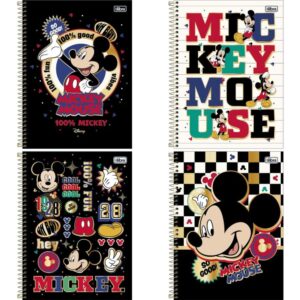 Caderno 10X1 Capa Dura Mickey 160FLS. - Imagem 1