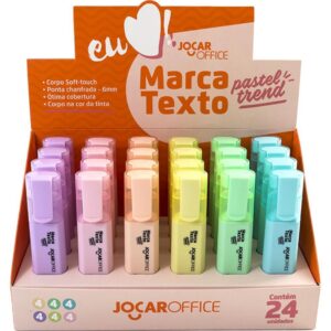 Caneta Marca Texto Jocar 6 Cores Pastel - Imagem 1