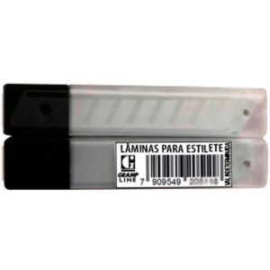 Lamina para Estiletes Largo 18MM.C/10UN - Imagem 2