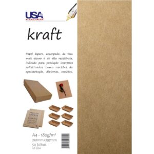 Papel Kraft Folha 210X297MM A4 180G. - Imagem 1