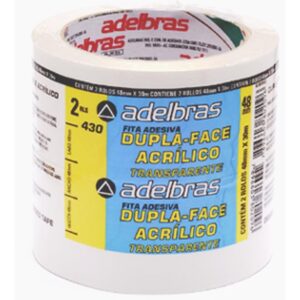 Fita Dupla Face Polipropileno 48MMX30MTS. - Imagem 1