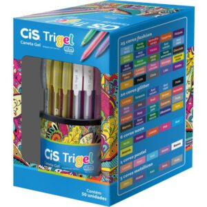 Caneta Gel Cis Trigel 1,0MM 12 Cores - Imagem 1