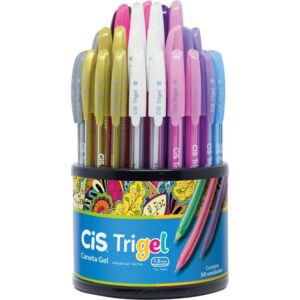 Caneta Gel Cis Trigel 1,0MM 12 Cores - Imagem 2