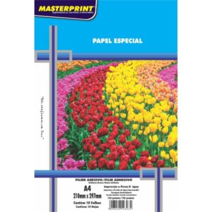 Filme Adesivo Inkjet A4 135G. Branco Glossy - Imagem 1
