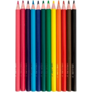 Lapis de Cor Jumbo Leo e Leo 12 Cores TRIANG.17CM - Imagem 2