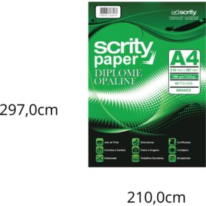 Papel A4 Diplomata Of Branco 180G. - Imagem 1