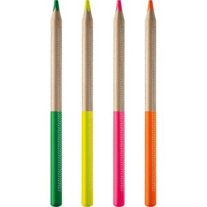 Caneta Marca Texto Tris Lapis Neon Jumbo 4CORES - Imagem 2