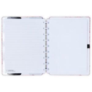 Caderno Inteligente Grande Mapa Mundi Rosa By Gocase 80FL - Imagem 2