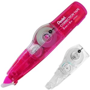 Corretivo em Fita Corretion Tape 6M Rosa C/Refil - Imagem 1