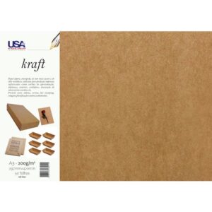 Papel Kraft Folha 297X420MM A3 200G - Imagem 1