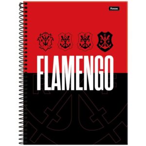 Caderno 10X1 Capa Dura Flamengo 160FLS. - Imagem 2
