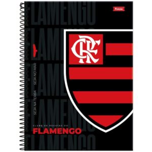 Caderno 10X1 Capa Dura Flamengo 160FLS. - Imagem 3