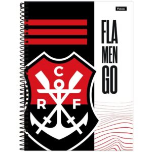 Caderno 10X1 Capa Dura Flamengo 160FLS. - Imagem 5