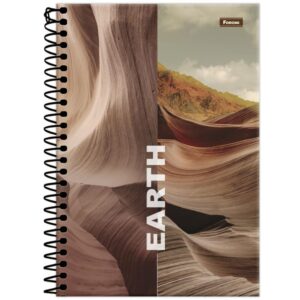 Caderno Espiral 1/4 Capa Dura 4 Elementos 160FLS. - Imagem 3