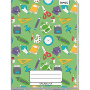 Caderno Caligrafia Capa Dura Decorado 96F Univ Broch.vertic - Imagem 4