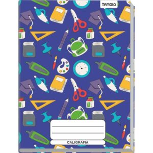 Caderno Caligrafia Capa Dura Decorado 96F Univ Broch.vertic - Imagem 5