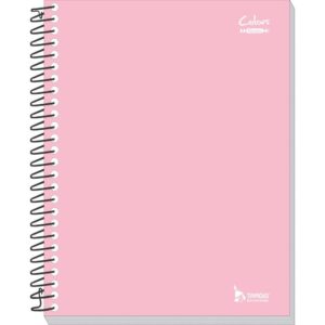 Caderno 10X1 Capa Dura Neutro Rosa 200FLS. - Imagem 1