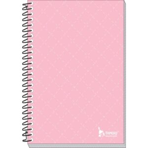 Caderneta Espiral Capa Dura Rosa 1/8 64FLS. - Imagem 1