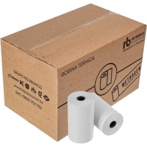 Bobina Termica 80MMX30M Branca 44G. - Imagem 1