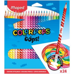 Lapis de Cor Triangular Color Peps Apagavel 24CORES - Imagem 1