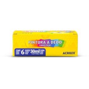 Tinta Pintura a Dedo 06 Cores 30ML. - Imagem 2