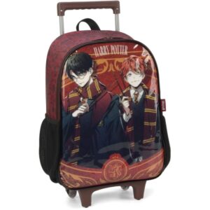 Mochila Infantil com Rodinha Harry Potter G Vinho - Imagem 1