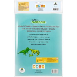 Livro Brinquedo Ilustrado Fantoche Dinossauros 16PAG - Imagem 3