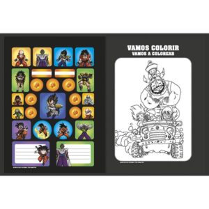 Caderno Brochurao Capa Dura Dragon Ball Z 80FLS. - Imagem 2