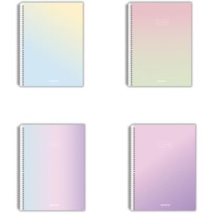 Caderno Espiral 1/4 Capa Dura Clean 80FLS. - Imagem 1