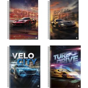Caderno 01X1 Capa Dura Silver Tuning 80FLS. - Imagem 1