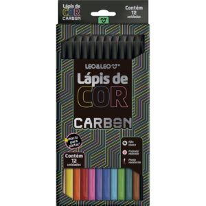 Lapis de Cor Redondo Carbon Line 12 Cores - Imagem 1