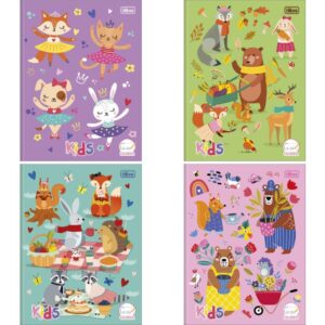 Caderno Caligrafia Capa Dura Kids 40FLS. Brochura Feminino - Imagem 1